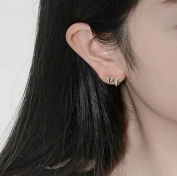 925 Sterling Silver Birds on a Branch Earrings - Picture 3 of 5